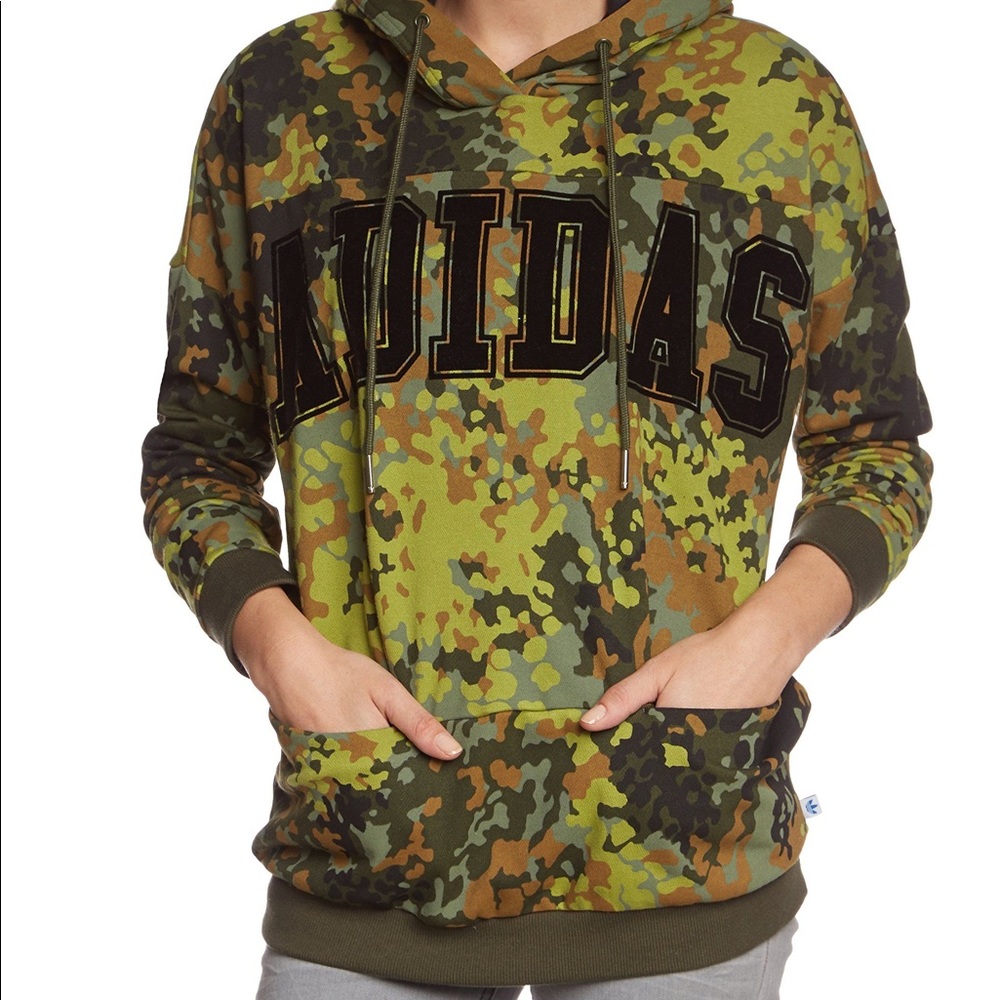 Adidas originals camo hoodie